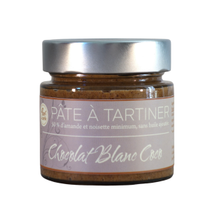 Pâte à tartiner Chocolat Blanc Coco